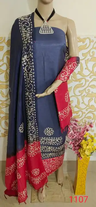 Khadi cotton batik print suit uploaded by ROJI.HANDLOOM.SILK  on 3/30/2023