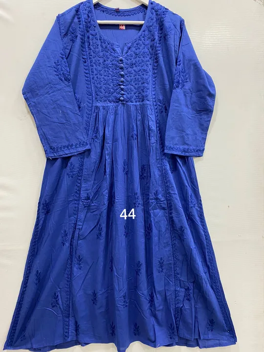 Pure Mulmul cotton  long gowns lenth 48  uploaded by A S K on 3/30/2023