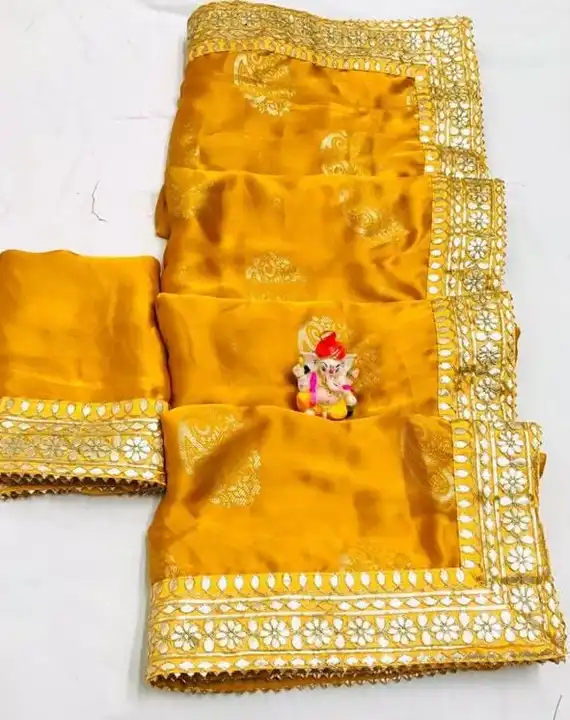🔱🔱🔱🕉️🕉️🕉️🔱🔱🔱

special   launching 

👉 Pure Satan chiffon fabric

👉 special designing

👉h uploaded by Gotapatti manufacturer on 3/30/2023