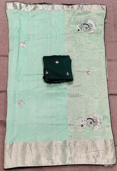 🕉️🕉️🕉️🔱🔱🔱🕉️🕉️🕉️

 New lunching

👉 pure dola zari chit pallu fabric

👉  Exclusive hand wor uploaded by Gotapatti manufacturer on 3/30/2023