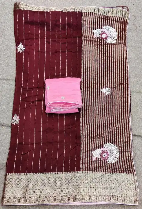 🕉️🕉️🕉️🔱🔱🔱🕉️🕉️🕉️

 New lunching

👉 pure dola zari chit pallu fabric

👉  Exclusive hand wor uploaded by Gotapatti manufacturer on 3/30/2023