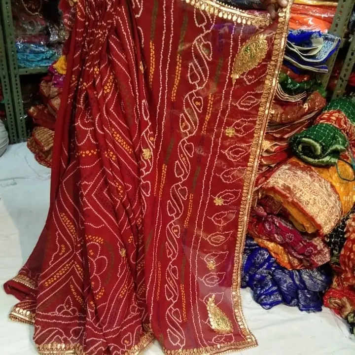 🥻🥻🥻🥻🥻
New special dhmaka 
👉 pure moss fabric saree
👉 same fabric blouse 👉 beautiful hand got uploaded by Gotapatti manufacturer on 3/30/2023