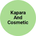 Business logo of Kapara and cosmetic