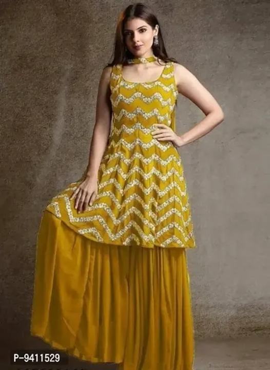 Shrara kurti with duppta  uploaded by Vishu  fashion collection on 3/31/2023