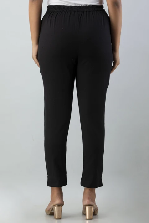 🍁 *Trending Slim Fit Women Trousers in Pure Cotton Flex Fabrics*🍁 uploaded by Haksv on 3/31/2023