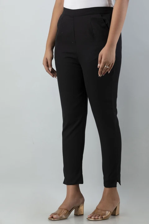 🍁 *Trending Slim Fit Women Trousers in Pure Cotton Flex Fabrics*🍁 uploaded by Haksv on 3/31/2023