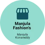Business logo of Manjula fashion's