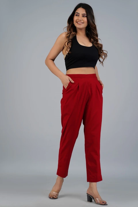 Cotton pant with side zipper  uploaded by Supbir fashions on 3/31/2023