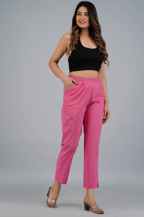 Cotton pant with side zipper  uploaded by Supbir fashions on 3/31/2023