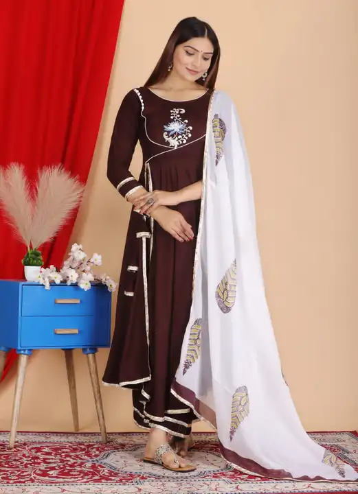 Anarkali kurta set  uploaded by MK Fashion on 3/31/2023