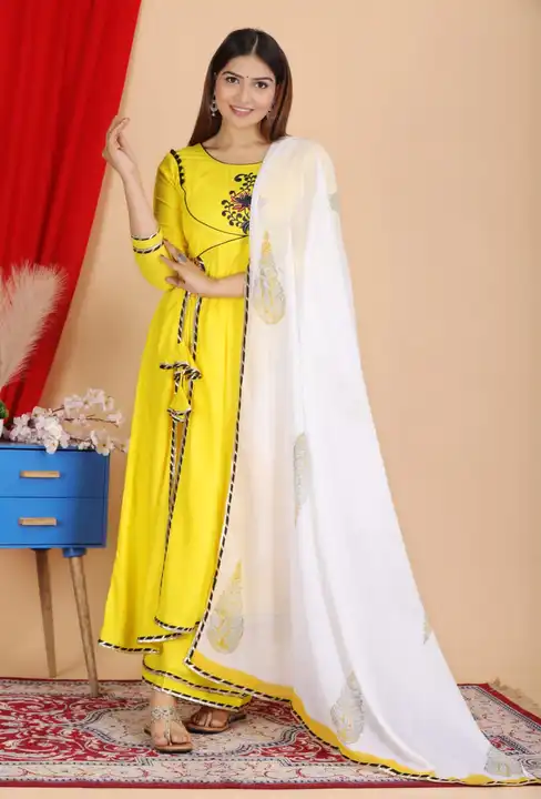 Anarkali kurta set  uploaded by MK Fashion on 3/31/2023