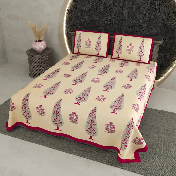 King size bedsheets pure cotton uploaded by COPPVILLA - The art and craft store on 3/31/2023