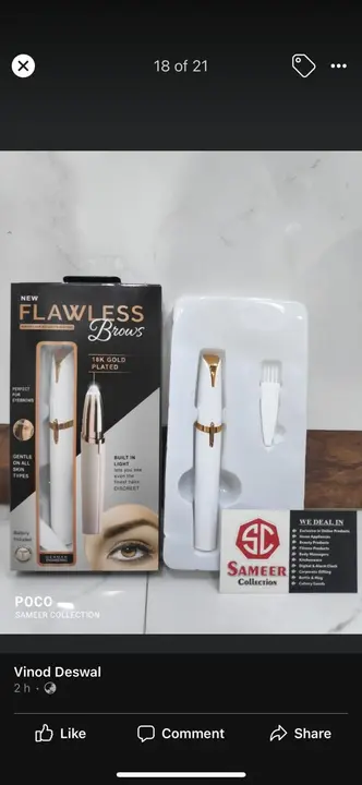Flawless eyebrow trimmer uploaded by Ansh Enterprises on 3/31/2023
