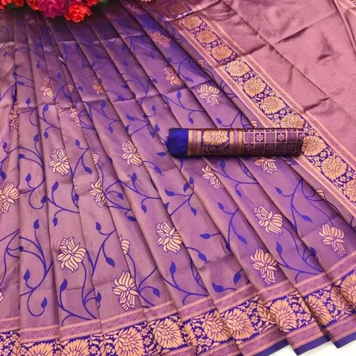 Beautiful lichi soft Silk  Saree With Unstitched Blouse For Women Wedding Wear Party and running use uploaded by Mukesh creation  on 3/31/2023