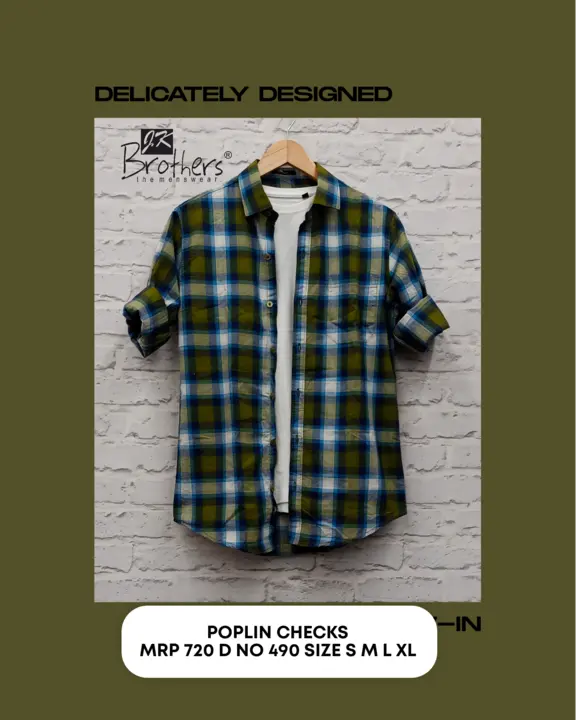 Men's Cotton Checks Shrit  uploaded by Jk Brothers Shirt Manufacturer  on 3/31/2023