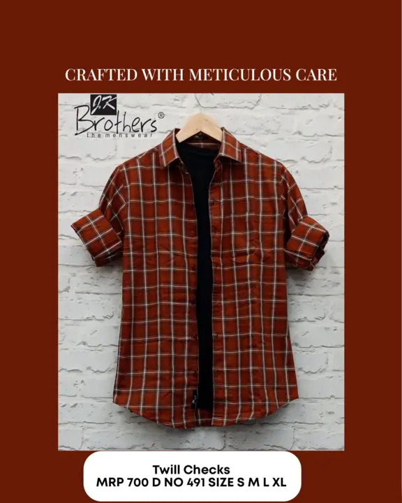 Men's Cotton Checks Shrit  uploaded by Jk Brothers Shirt Manufacturer  on 3/31/2023