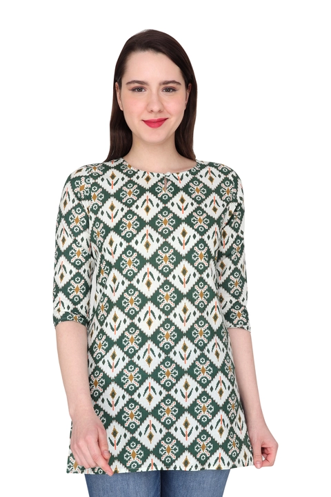 Women short printed8 top for girls tunic, tops uploaded by Holy libas on 3/31/2023