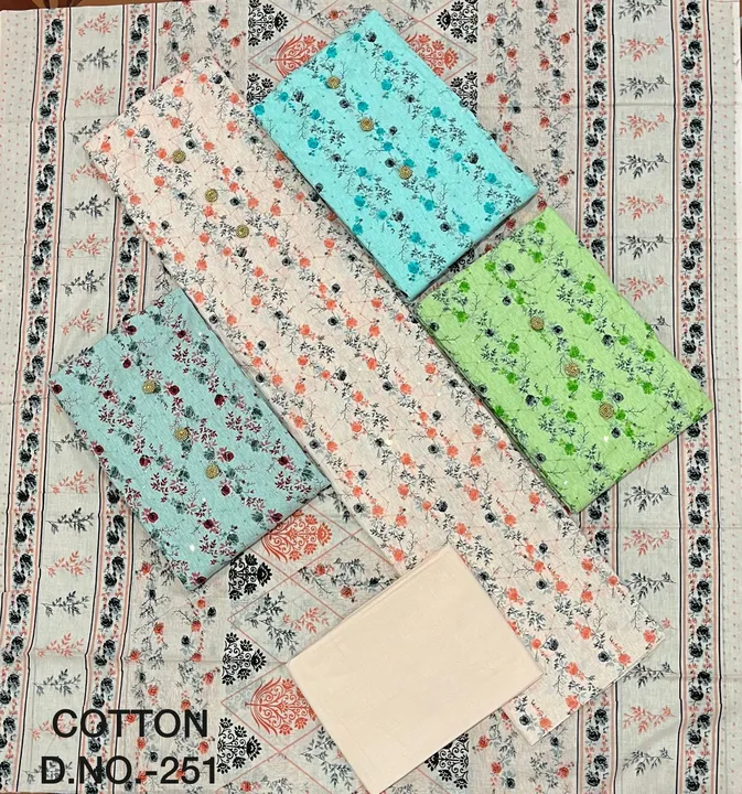 Pure Cotton Cambric Printed Suits  uploaded by Kaswa Creation on 3/31/2023