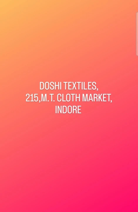 Factory Store Images of Doshi textiles