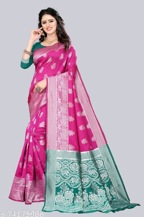 Aishani Drishya Sarees
Name: Aishani Drishya Sarees
Saree Fabric: Banarasi Silk
Blouse: Separate Blo uploaded by business on 3/31/2023