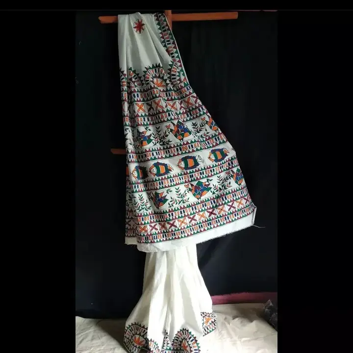 Hand painted Handwoven cotton Blend saree  uploaded by Hastvem Hastkari on 5/17/2024