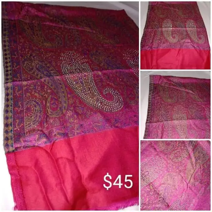 Visiting card store images of Pashmina shawl