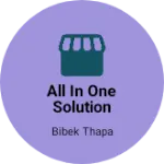 Business logo of All in one solution shop