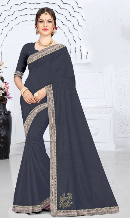 fancy saree with blouse  uploaded by Shree Shyam collection on 5/28/2024
