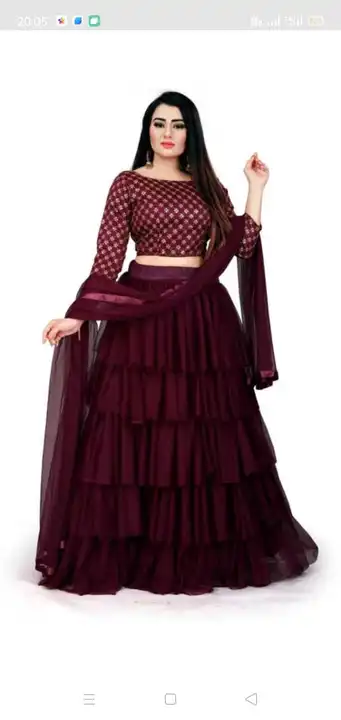 *RAMZAN SPECIAL OFFER*

*LEHNGA CHOLI DUPTTA 3PIC*

*DESIGN AND COLOUR MIX*

*PIC 300*

*RATE 115 RS uploaded by Krisha enterprises on 3/31/2023