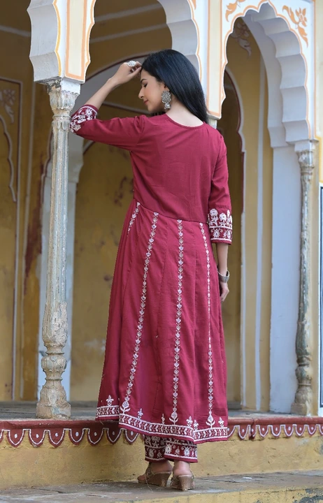 Modal Silk Anarkali 3pc uploaded by S F Fashion on 3/31/2023