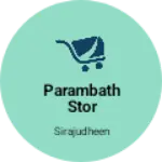 Business logo of Parambath stor
