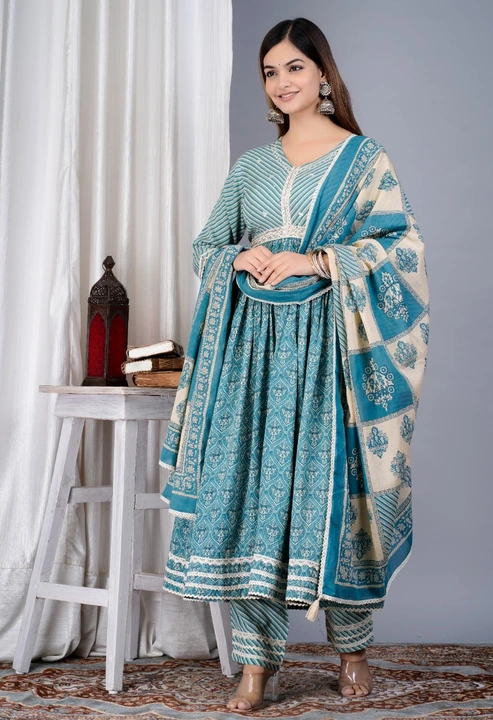 Beautiful kurti pant with duptta uploaded by Maa karni fashion on 4/1/2023
