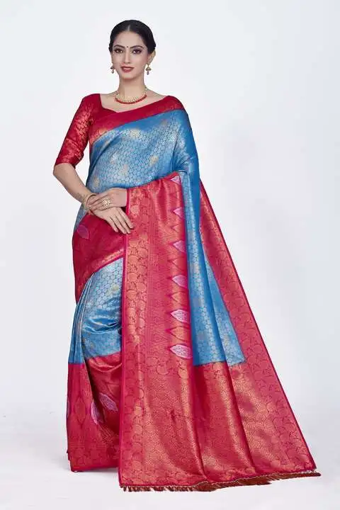 Post image Softy nylon
Party wear saree with blouse pesies