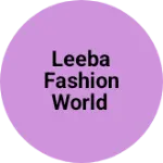 Business logo of Leeba fashion world