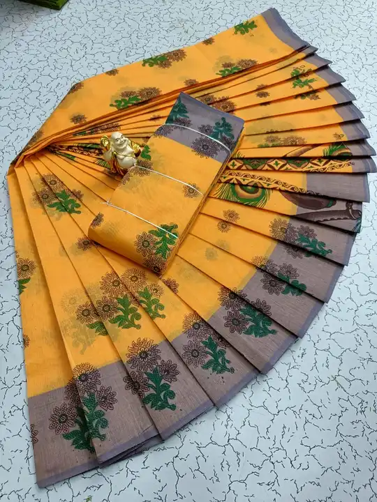 Print cotton saree uploaded by VGR & Co Elampillai sarees on 4/1/2023