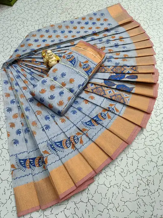 Print cotton saree uploaded by VGR & Co Elampillai sarees on 4/1/2023