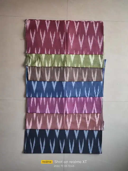 Pure Bhagalpuri Cotton Ikkat Weaving Design Fabric  uploaded by Kiran Textile on 4/1/2023