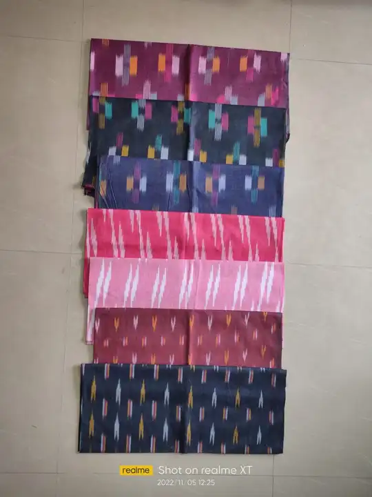 Pure Bhagalpuri Cotton Ikkat Weaving Design Fabric  uploaded by Kiran Textile on 4/1/2023