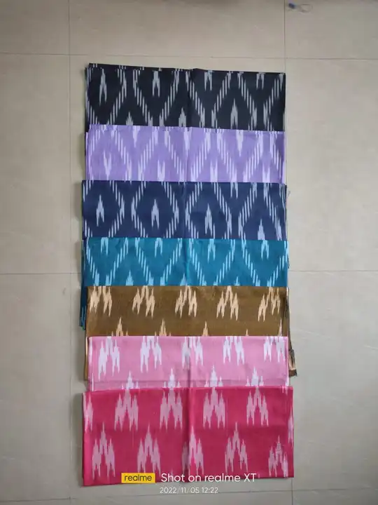 Pure Bhagalpuri Cotton Ikkat Weaving Design Fabric  uploaded by Kiran Textile on 5/30/2024