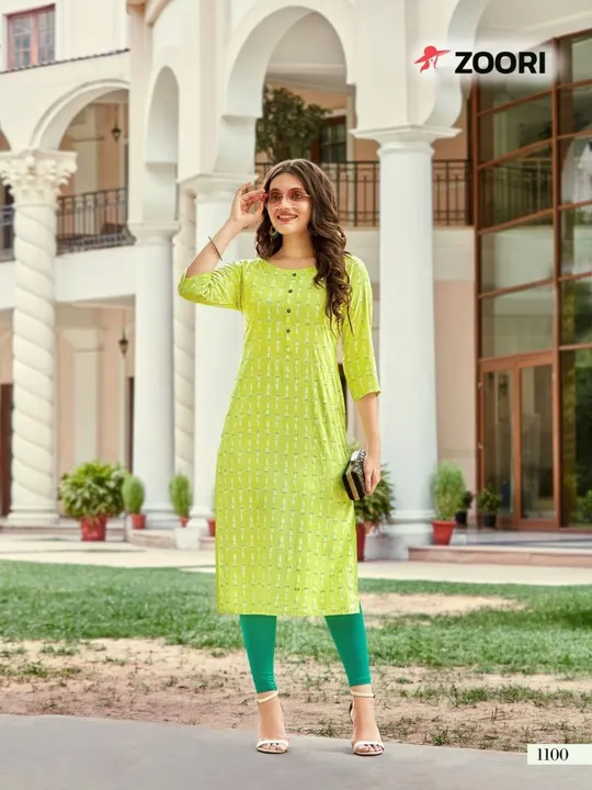 Zoori Akshara vol 17 Rayon Printed Casual Wear Kurtis collection uploaded by business on 4/1/2023