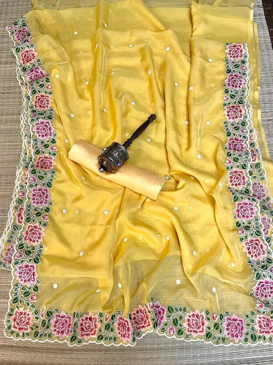 Soft organza silk saree uploaded by VARDHAK COLLECTION  on 4/1/2023