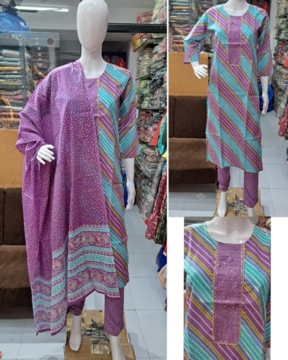 Kurti 3pis m to 5xl uploaded by Mishwa creation on 4/1/2023