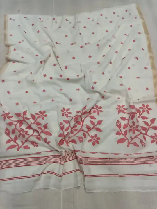 Handloom cotton jamdani uploaded by business on 4/1/2023