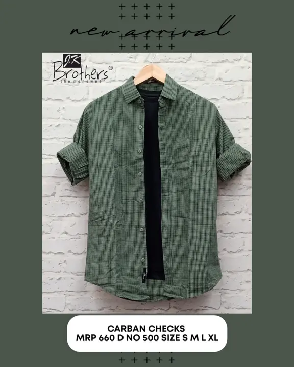 Men's Cotton Carban Checks  uploaded by Jk Brothers Shirt Manufacturer  on 4/1/2023