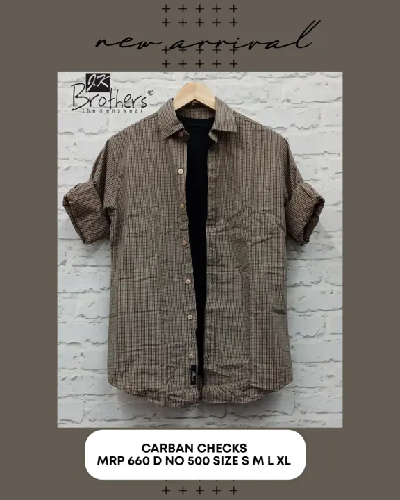 Men's Cotton Carban Checks  uploaded by Jk Brothers Shirt Manufacturer  on 4/1/2023