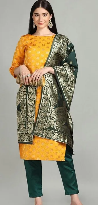 Banarasi suit ( Special Summer Flower) uploaded by Taha fashion online store on 4/1/2023