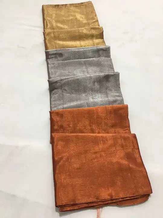 CHANDERI traditional handwoven Full tissue silk saree  uploaded by WEAVER'S ORIGIN silk and Sarees on 4/1/2023