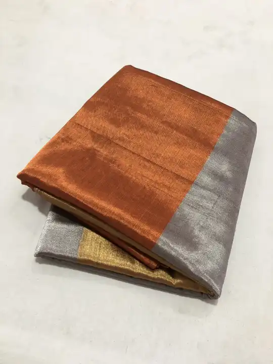 CHANDERI traditional handwoven Full tissue silk saree  uploaded by WEAVER'S ORIGIN silk and Sarees on 4/1/2023