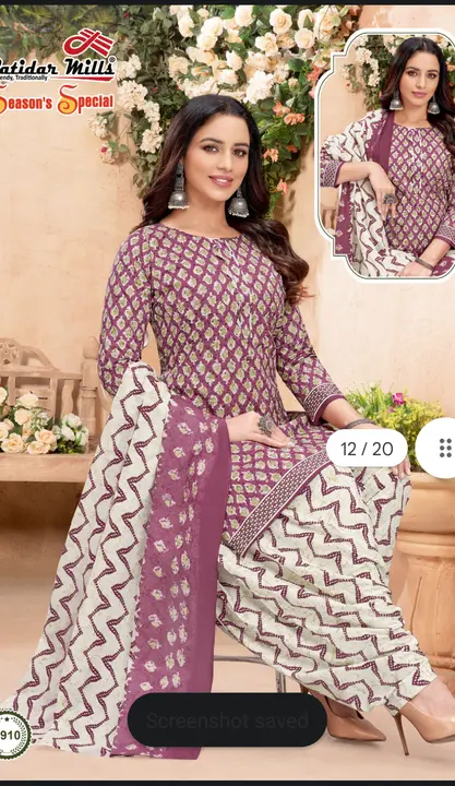 Cotton printed suit pics  uploaded by Sita Art on 4/1/2023