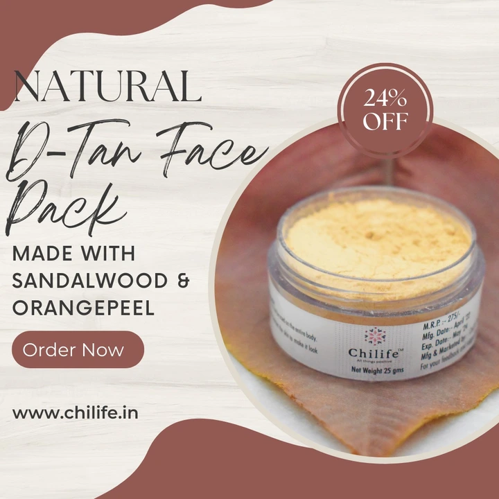 Chilife Natural D-Tan Face Pack uploaded by Chilife on 4/1/2023